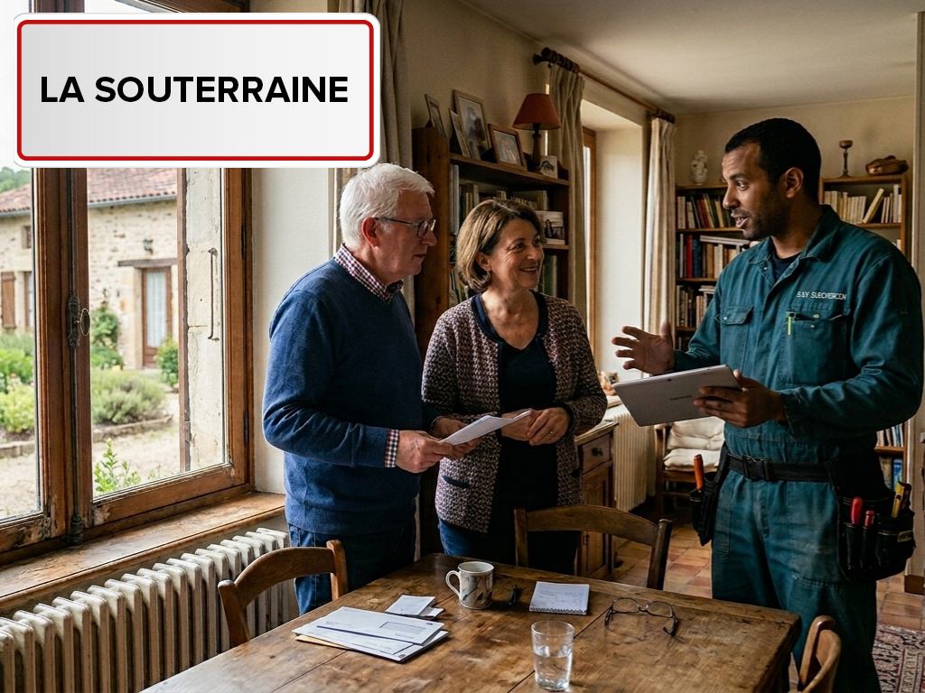 Installation de pompe à chaleur à La Souterraine (23300) dans la Creuse