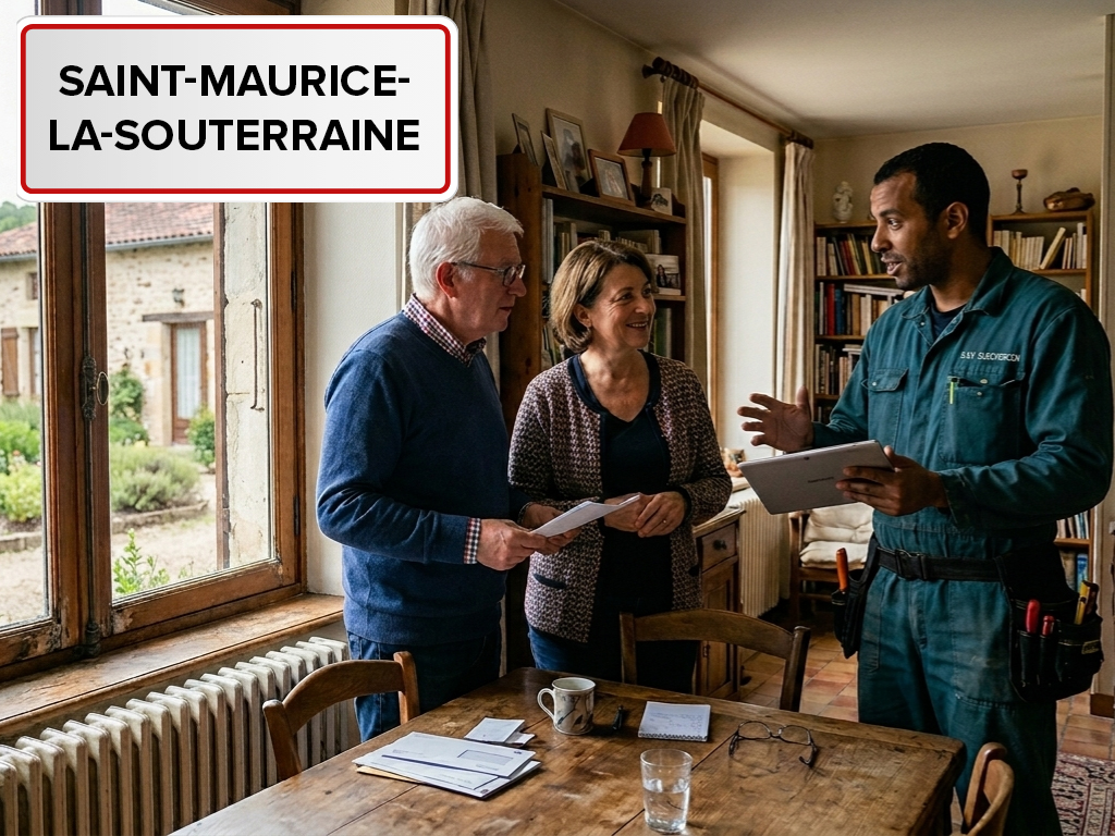 Installation de pompe à chaleur à Saint-Maurice-la-Souterraine (23300) dans la Creuse